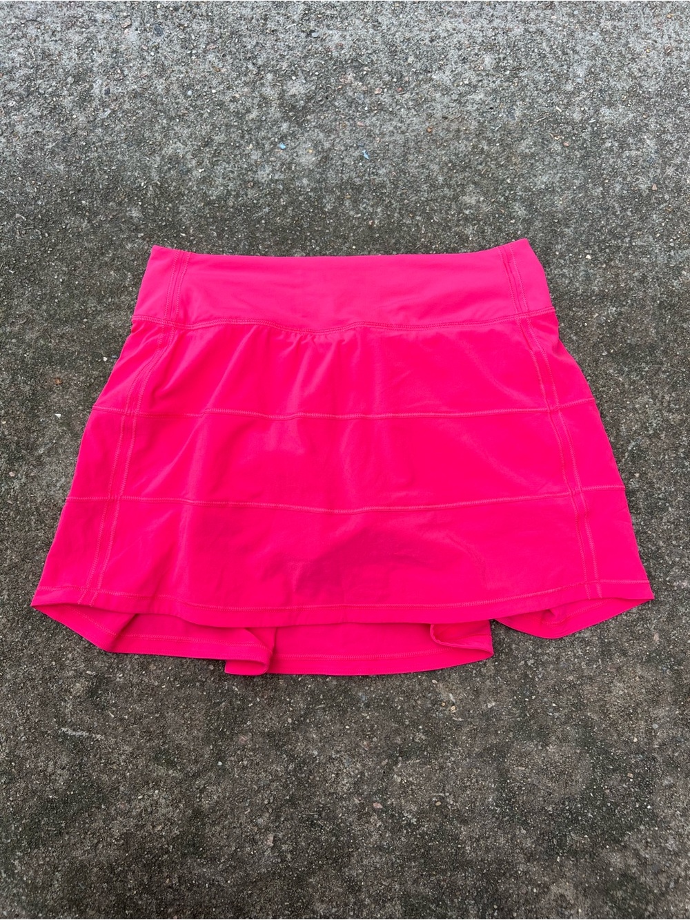 Lululemon Pace Rival Mid Rise Long Tennis Skirt Lip Gloss Hot Pink Size 4